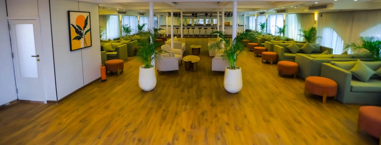 Lounge aboard the MS Nile Palace Cruise Nile cruise